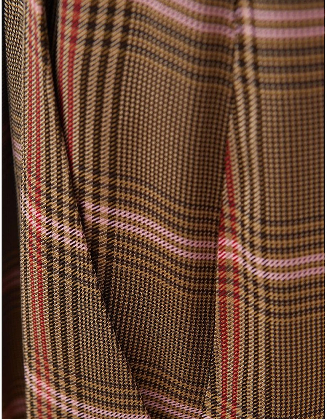 Elegant Tailored Viscose Trousers Women - Brown Jeans