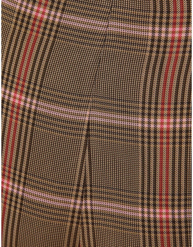 Elegant Tailored Viscose Trousers Women - Brown Jeans