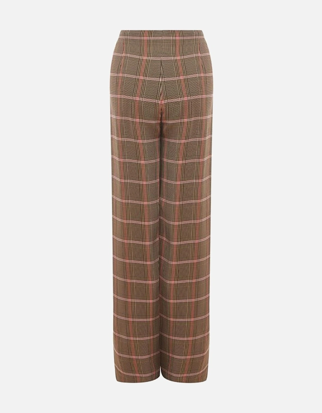Elegant Tailored Viscose Trousers Women - Brown Jeans