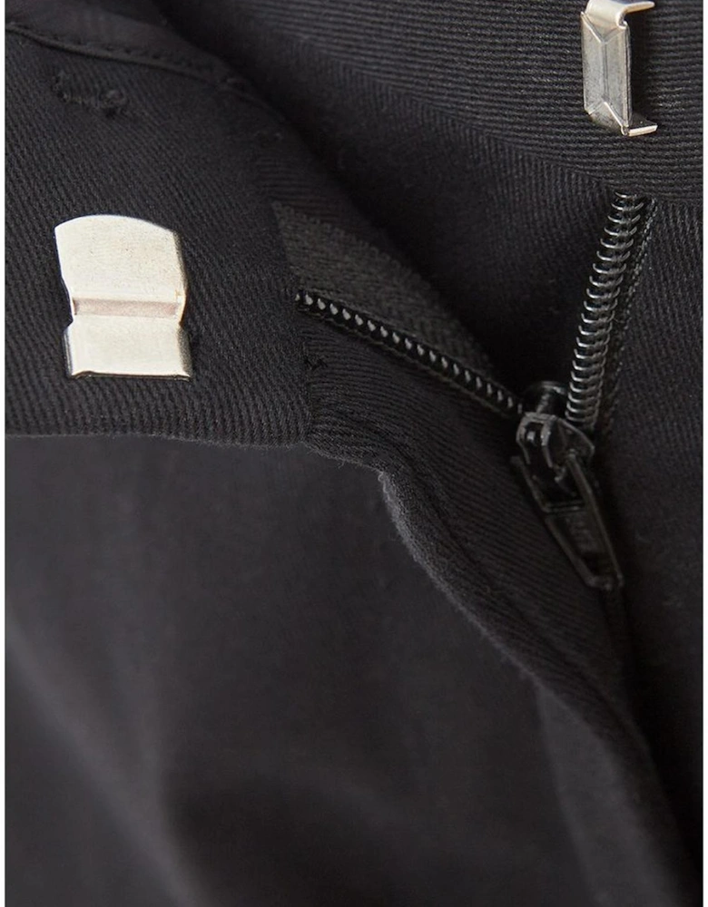 Tailored Cotton Trousers for Refined Look Women - Black Jeans