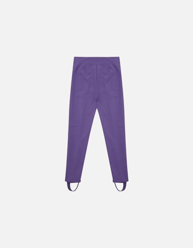 Viscose Tailored Sophisticated Pants Women - Purple Jeans