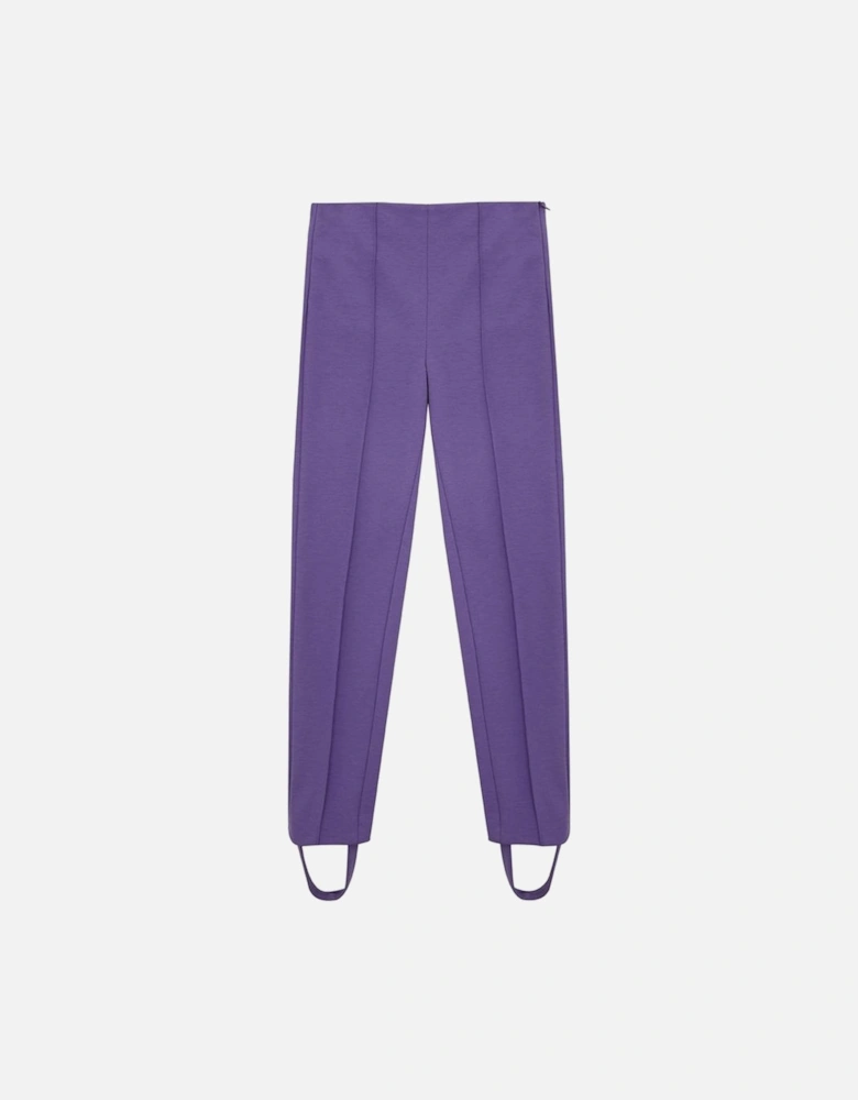 Viscose Tailored Sophisticated Pants Women - Purple Jeans