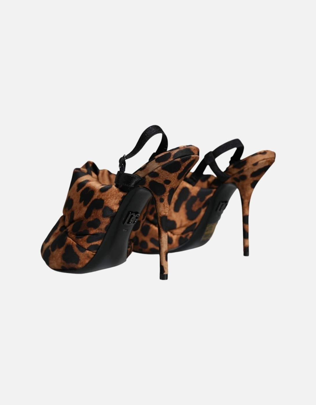 Brown Leopard Keira Slingback Sandals Shoes Women