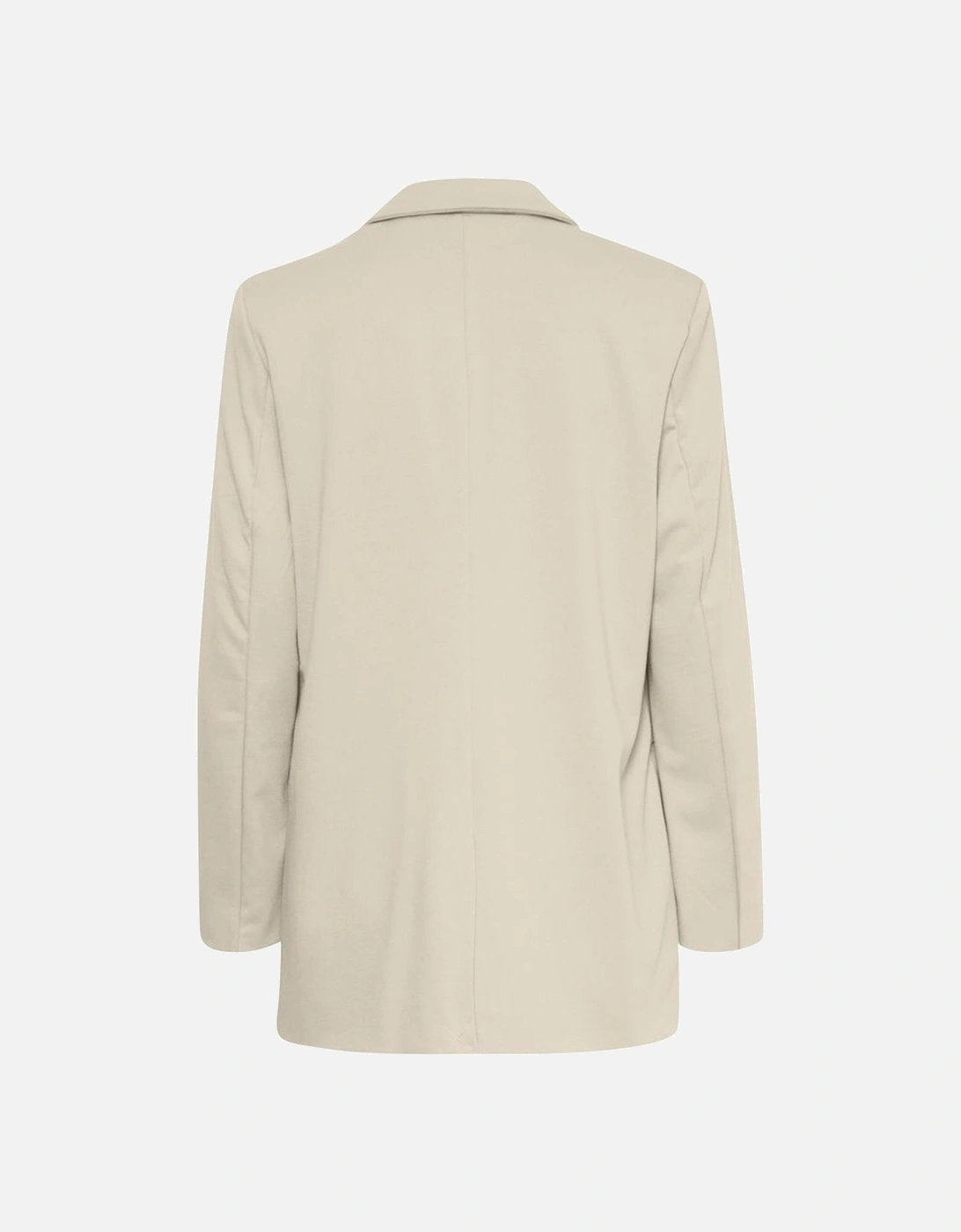 Womens Recycled Polyester Blend Jacket - Beige Suits