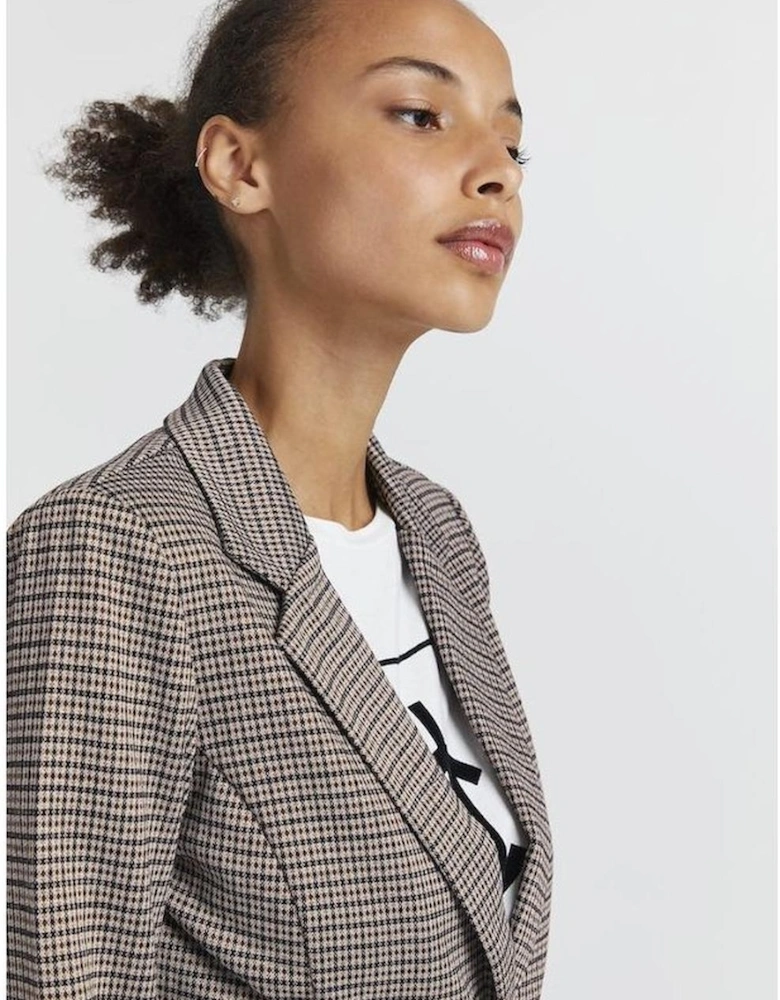 Womens Tailored Blazer - Beige Suits