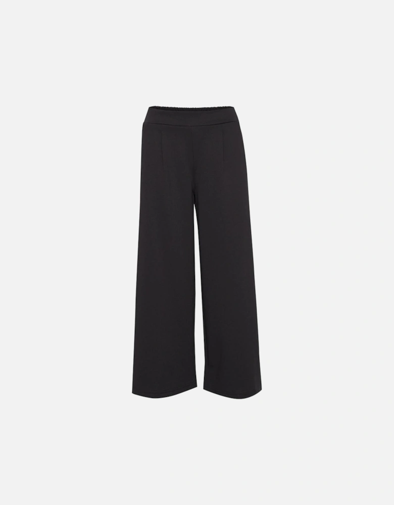 Womens Bootcut Pants with Recycled Polyester Blend - Black Jeans