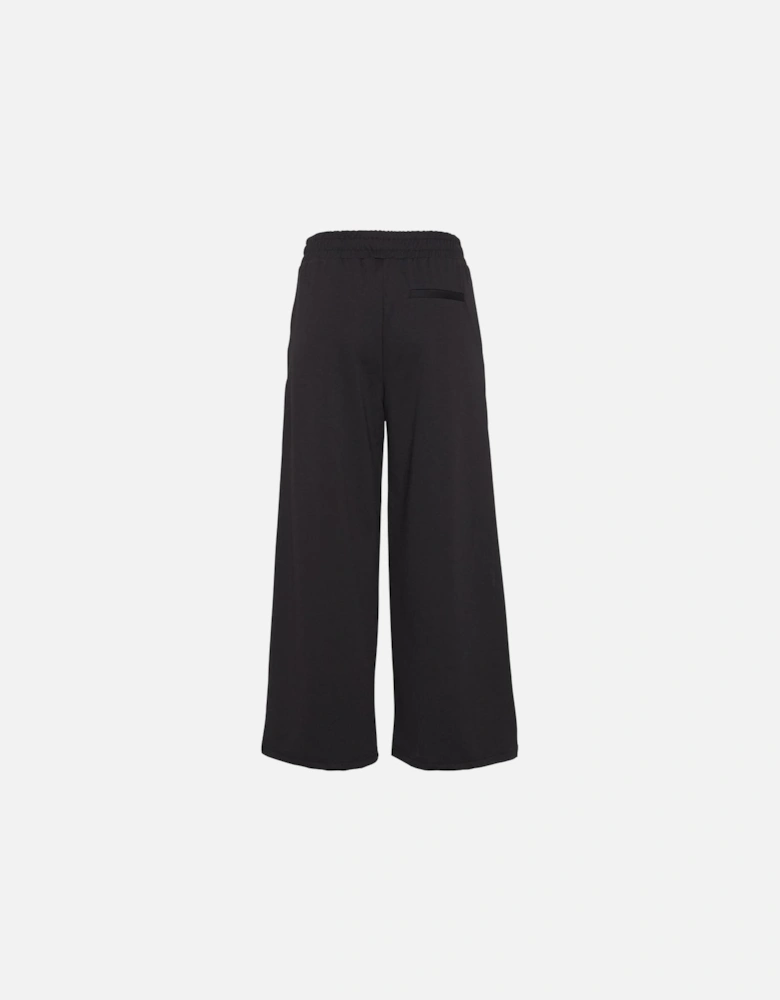 Womens Bootcut Pants with Recycled Polyester Blend - Black Jeans