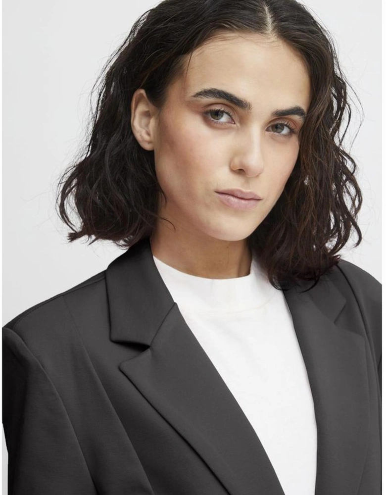 Recycled Blend Tailored Jacket Women - Black Suits