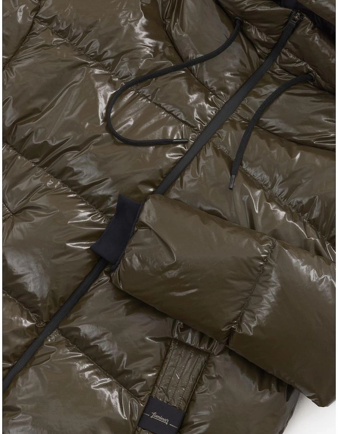 Leather Quilted Chain Shoulder Bag Women - Green Jackets
