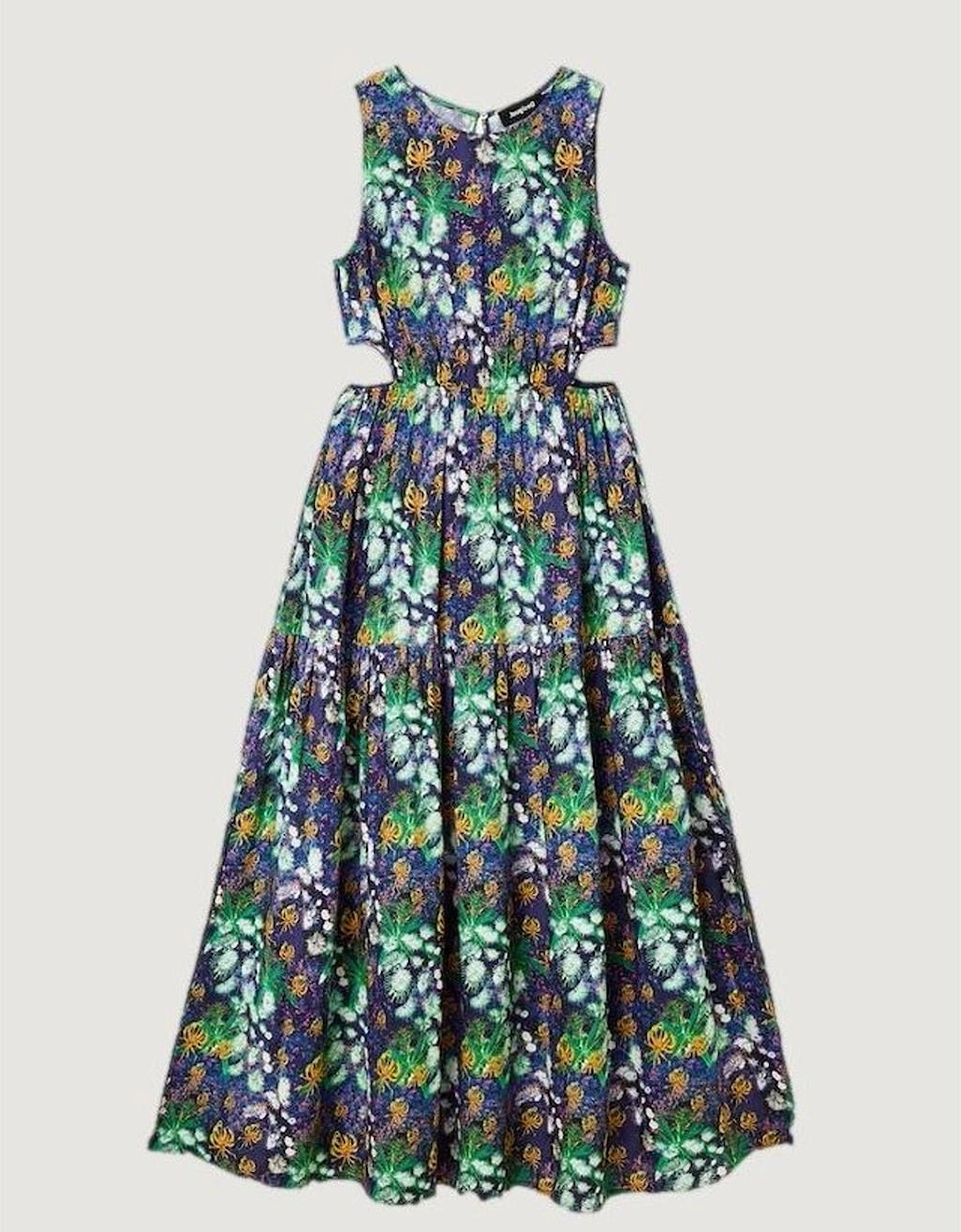 Womens Viscose Long Dress - Blue Dresses