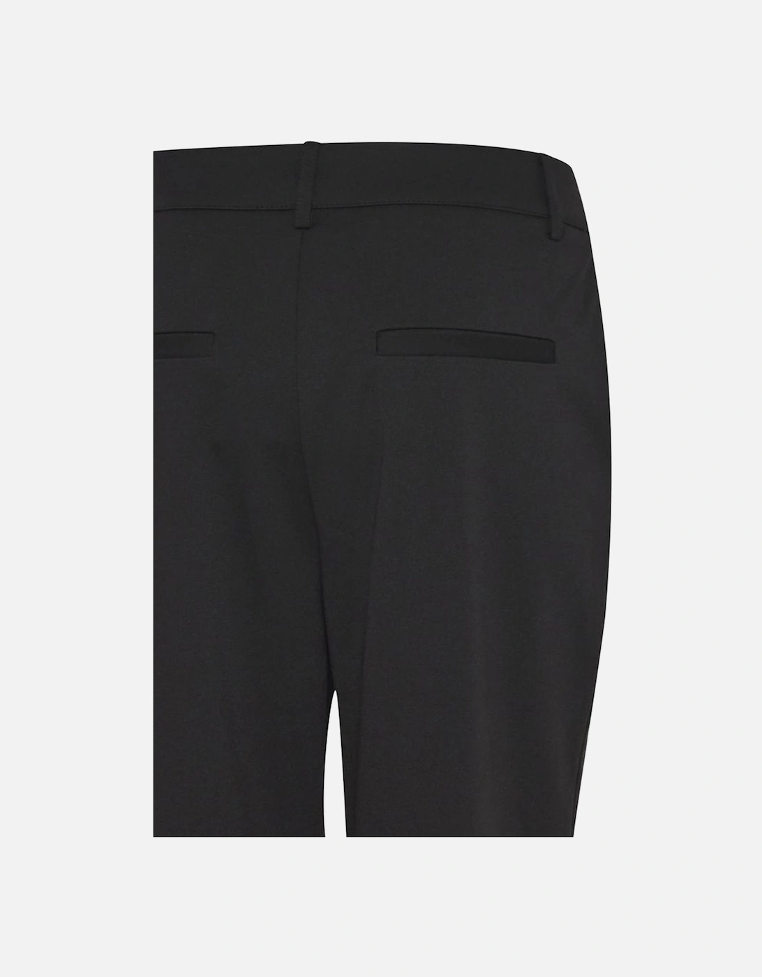 Cigarette Pants with Recycled Polyester Blend Women - Black Jeans