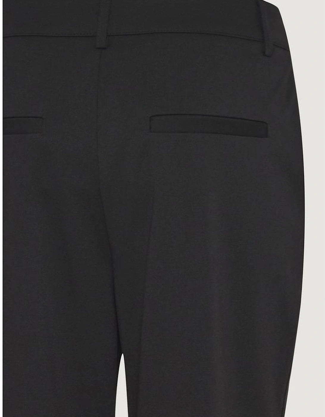 Cigarette Pants with Recycled Polyester Blend Women - Black Jeans