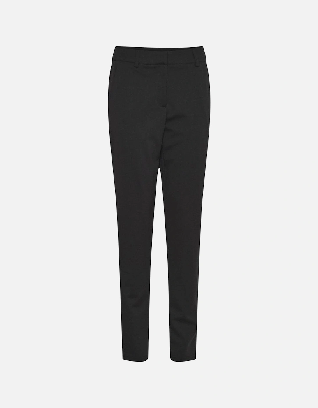 Cigarette Pants with Recycled Polyester Blend Women - Black Jeans, 5 of 4