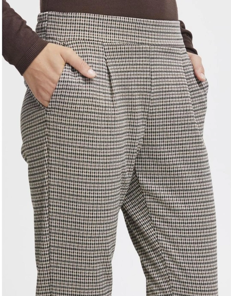Cigarette Pants with Elastane Blend Women - Beige Jeans