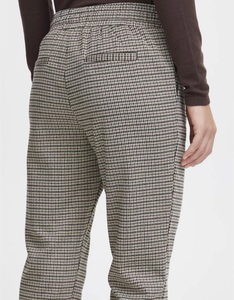 Cigarette Pants with Elastane Blend Women - Beige Jeans