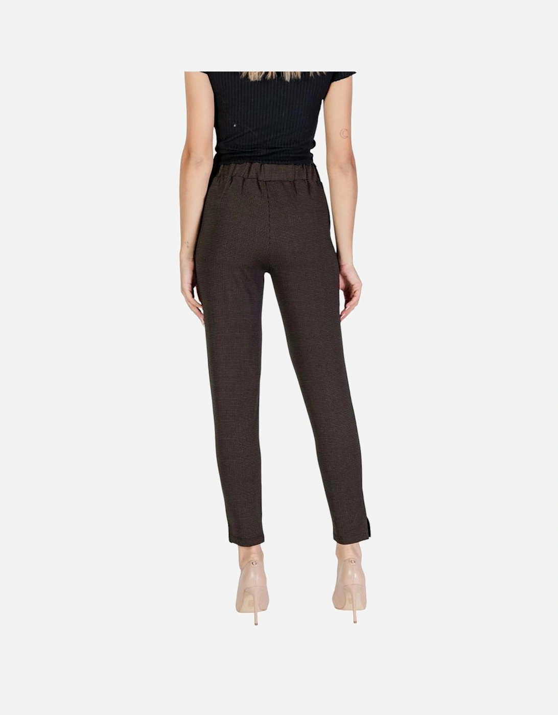 High-Waisted Tailored Trousers Women - Brown Jeans