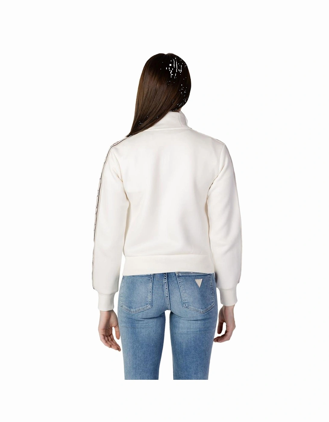 Cotton Hoodless Sweatshirt Women - White Sweaters