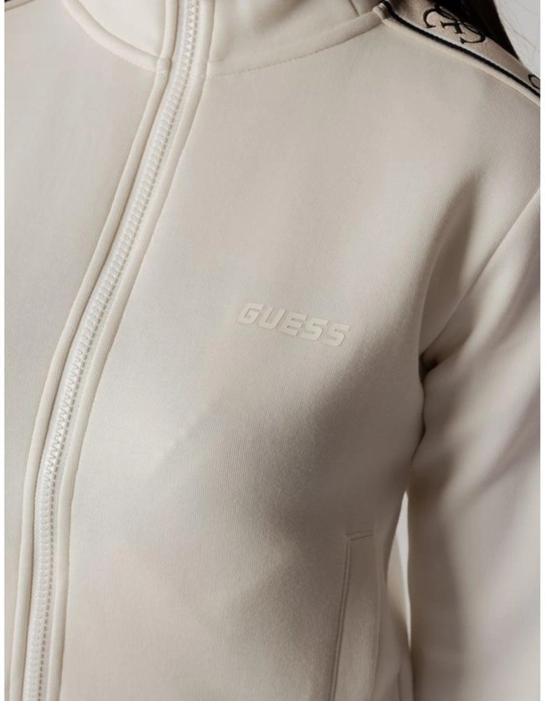 Cotton Hoodless Sweatshirt Women - White Sweaters