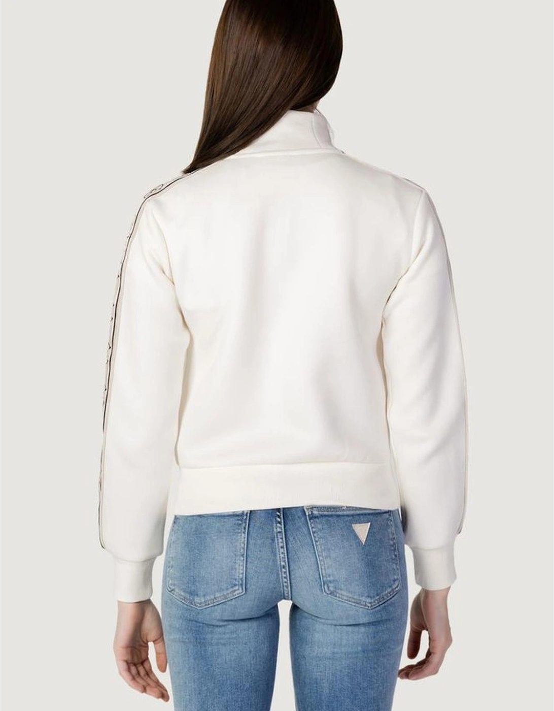 Cotton Hoodless Sweatshirt Women - White Sweaters