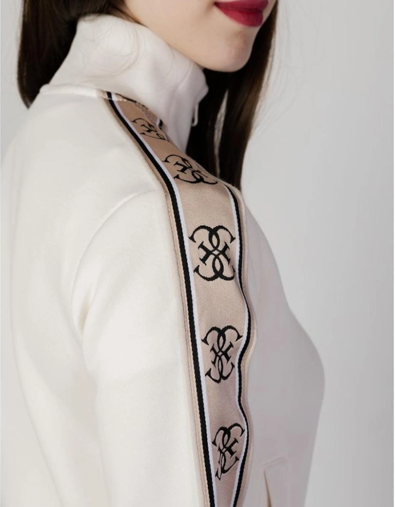 Cotton Hoodless Sweatshirt Women - White Sweaters