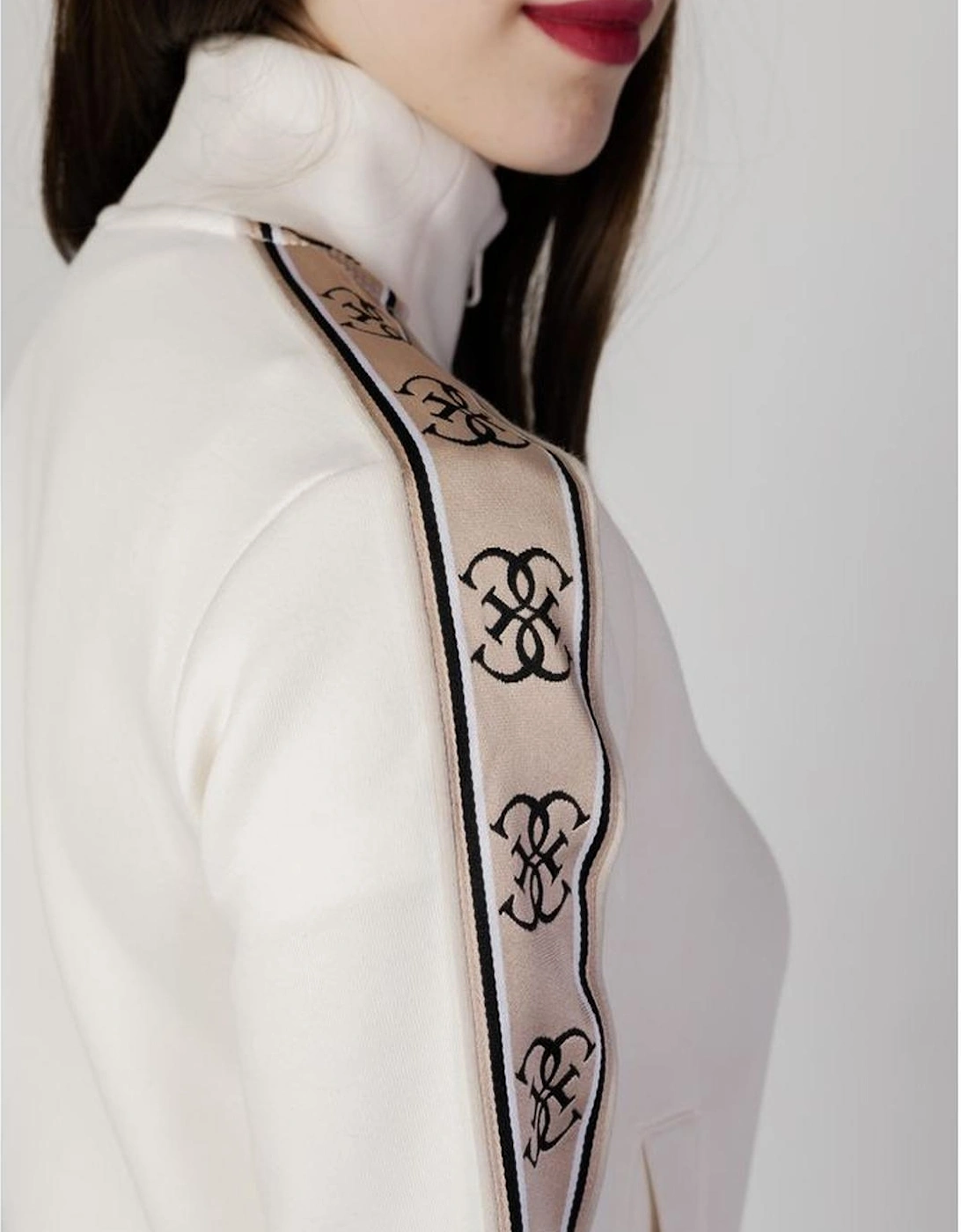 Cotton Hoodless Sweatshirt Women - White Sweaters
