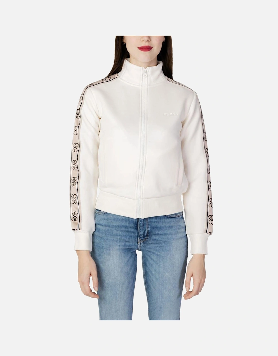 Cotton Hoodless Sweatshirt Women - White Sweaters, 6 of 5