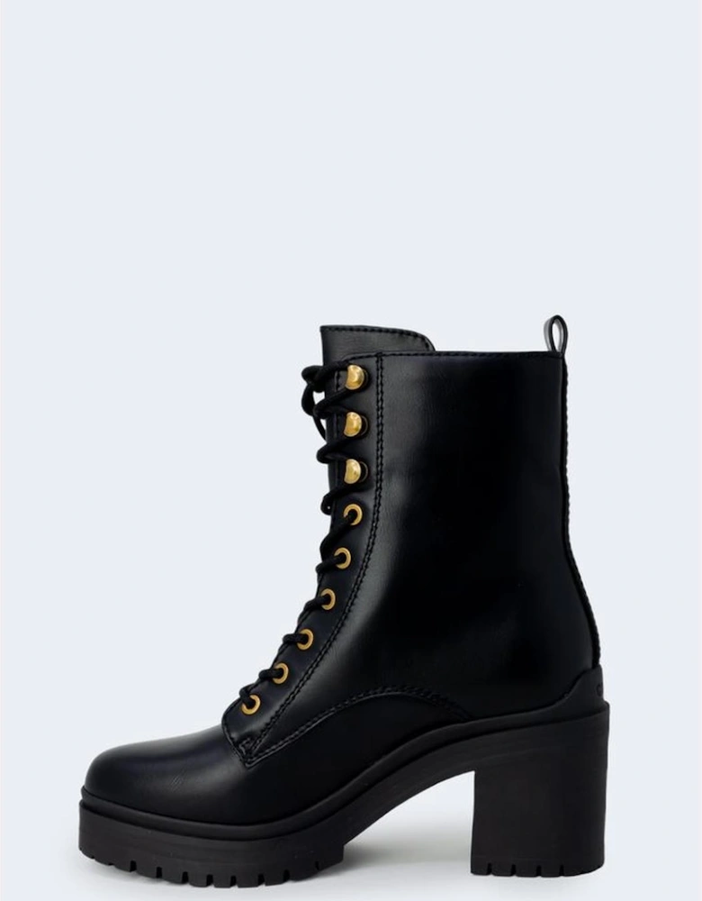 Polyurethane Womens Shoes - Black Boots