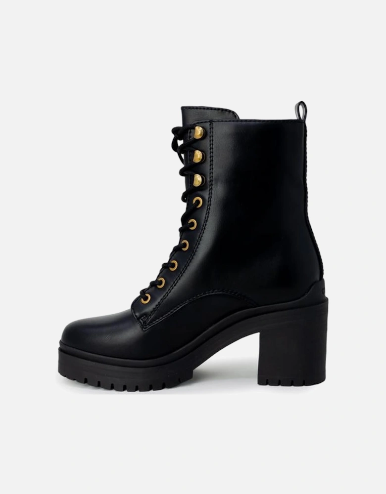 Polyurethane Womens Shoes - Black Boots