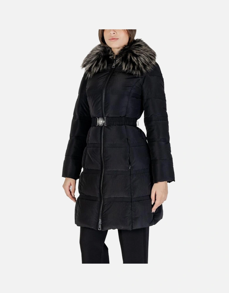 Quilted Hooded Puffer Jacket Women - Black Jackets