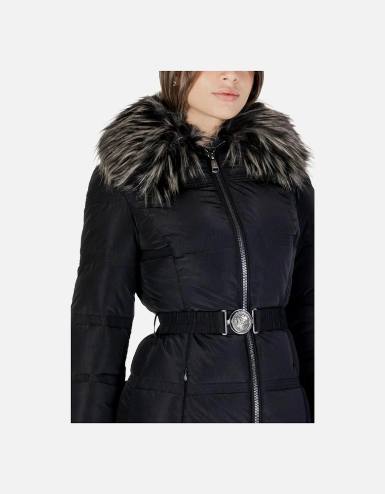 Quilted Hooded Puffer Jacket Women - Black Jackets