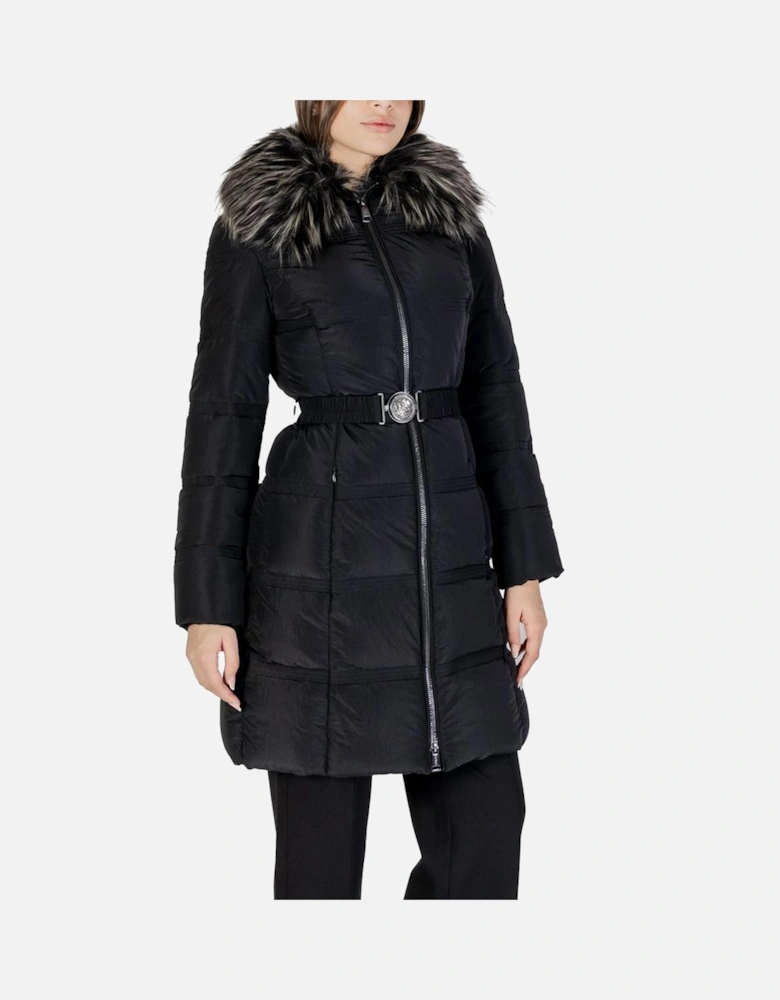 Quilted Hooded Puffer Jacket Women - Black Jackets