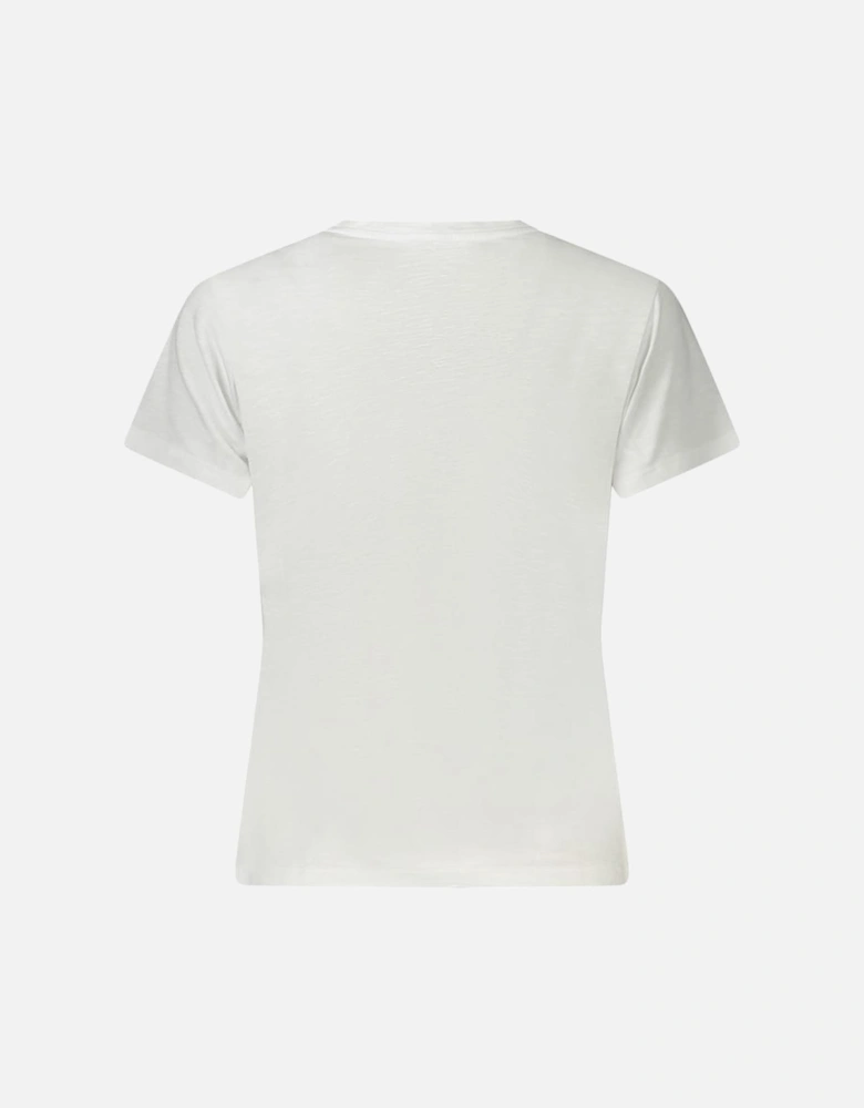Leather High-Top Sneakers with Star Detailing Women - White T-Shirts