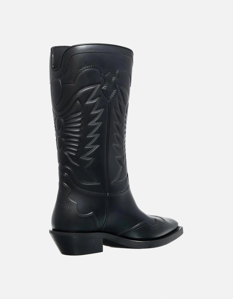 Black Leather Boot Women