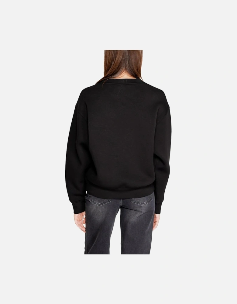 Viscose Blend Sweatshirt with Elastane Women - Black Sweaters