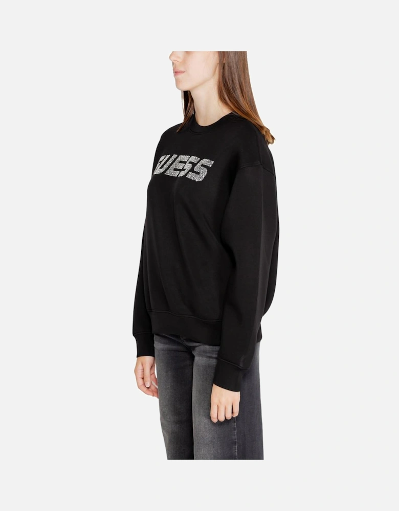 Viscose Blend Sweatshirt with Elastane Women - Black Sweaters