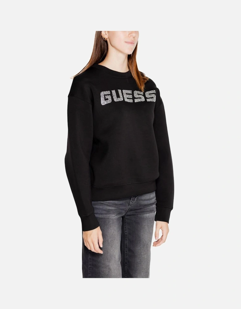 Viscose Blend Sweatshirt with Elastane Women - Black Sweaters