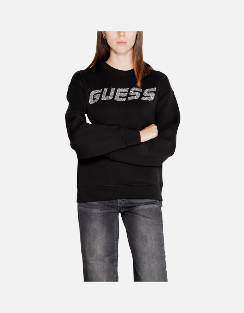 Viscose Blend Sweatshirt with Elastane Women - Black Sweaters