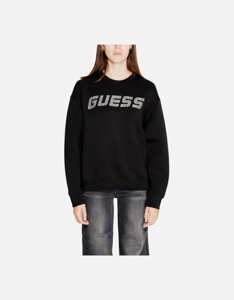 Viscose Blend Sweatshirt with Elastane Women - Black Sweaters