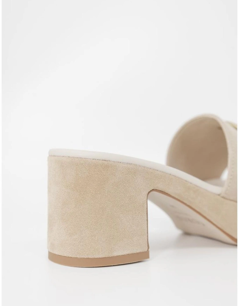 Beige Suede Pump Women
