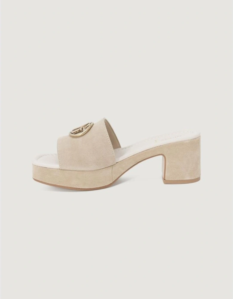 Beige Suede Pump Women
