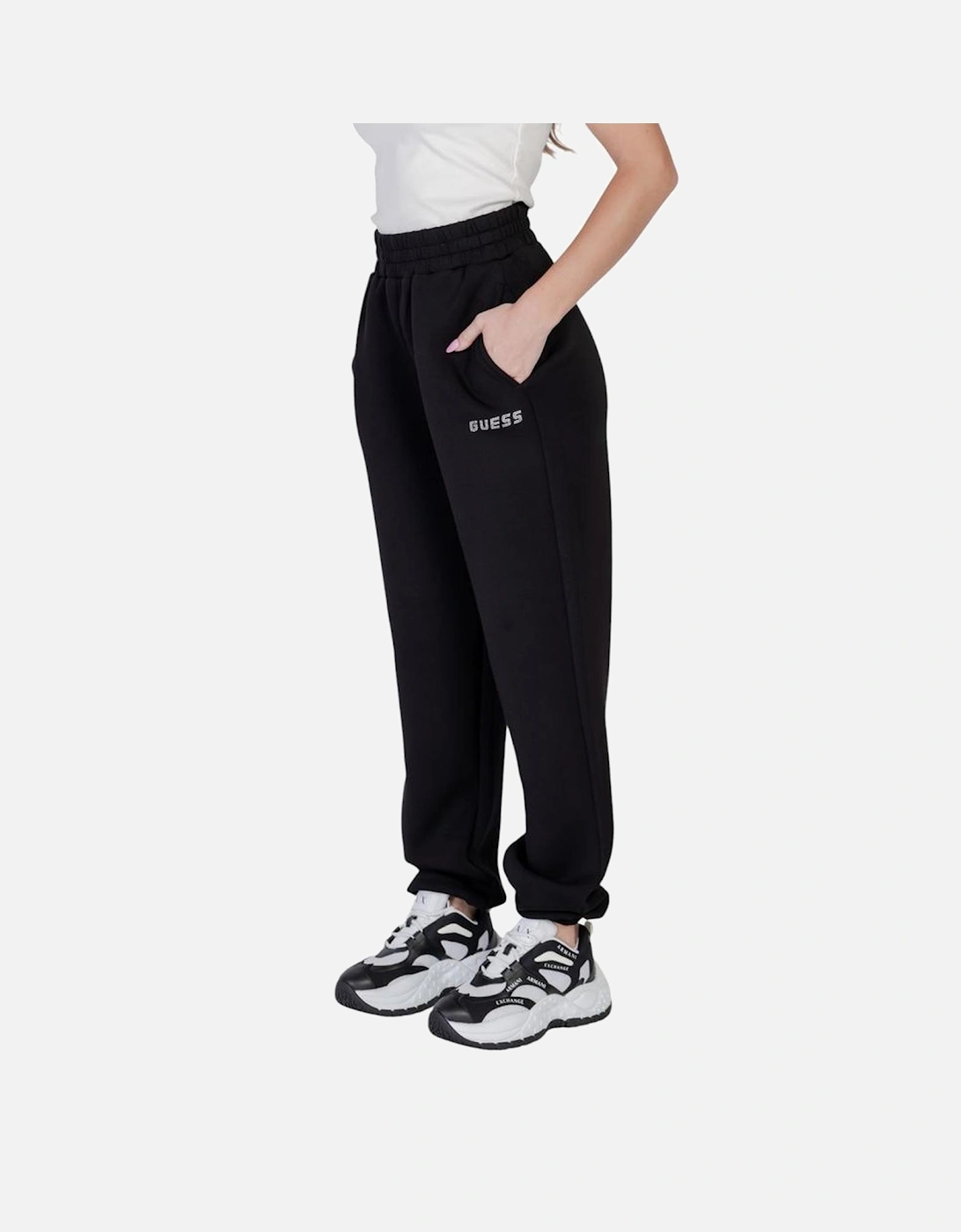 Stretch Viscose Blend Pants Women - Black Jeans