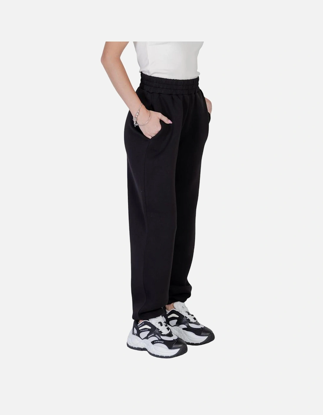 Stretch Viscose Blend Pants Women - Black Jeans
