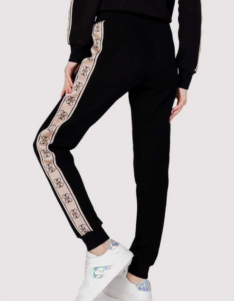 Womens Cotton Sport Pants - Black Jeans