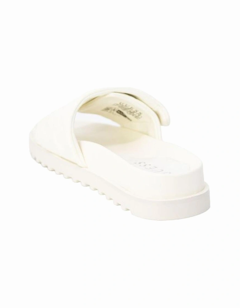 Beige Synthetic Material Sandal Women