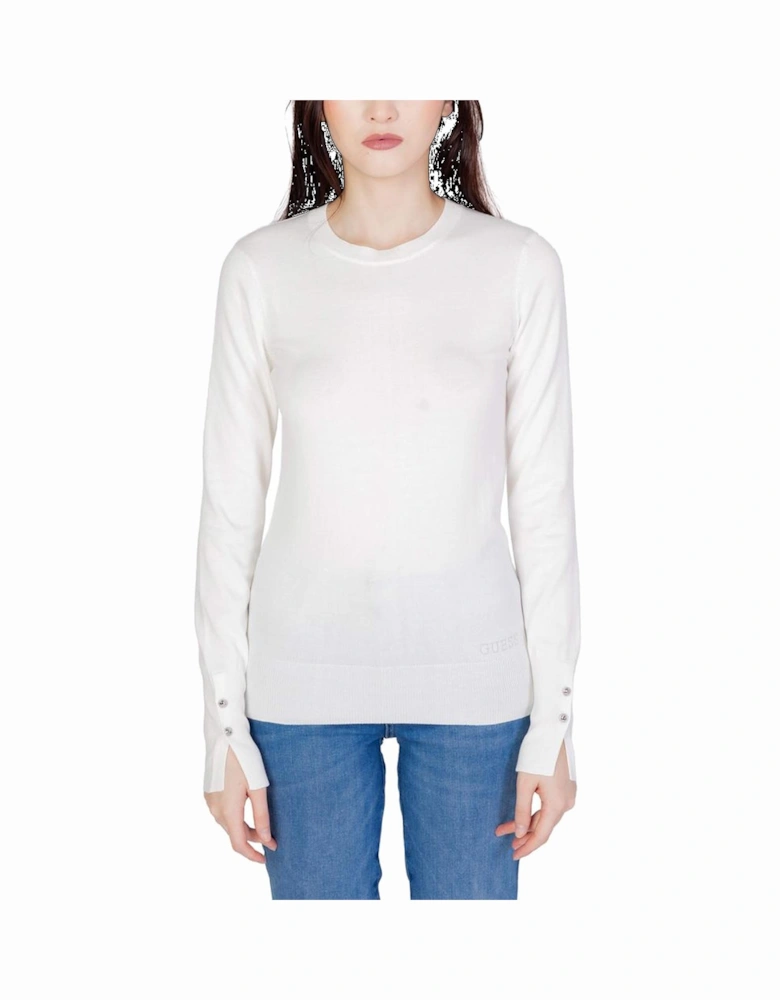 Womens Cotton Jersey Top - White T-Shirts