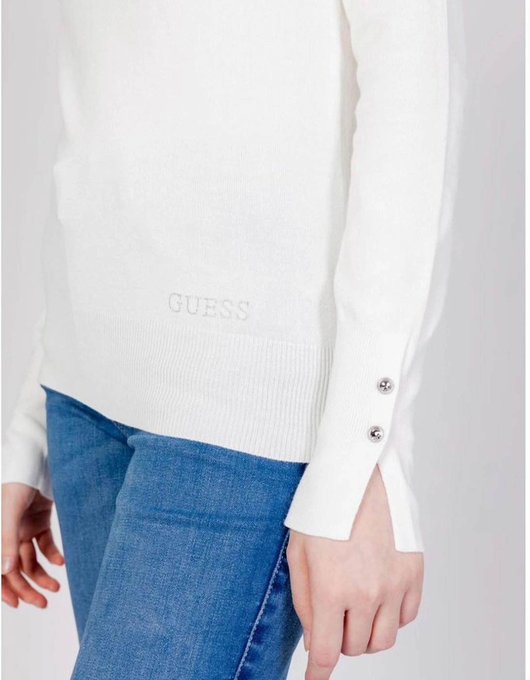 Womens Cotton Jersey Top - White T-Shirts