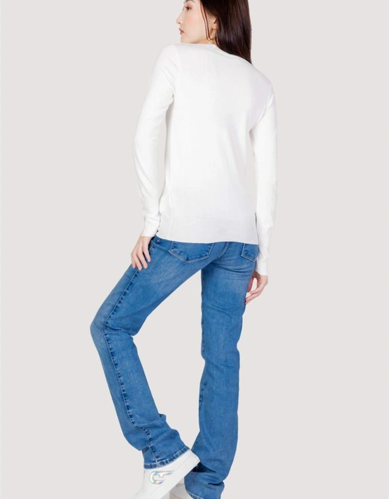 Womens Cotton Jersey Top - White T-Shirts
