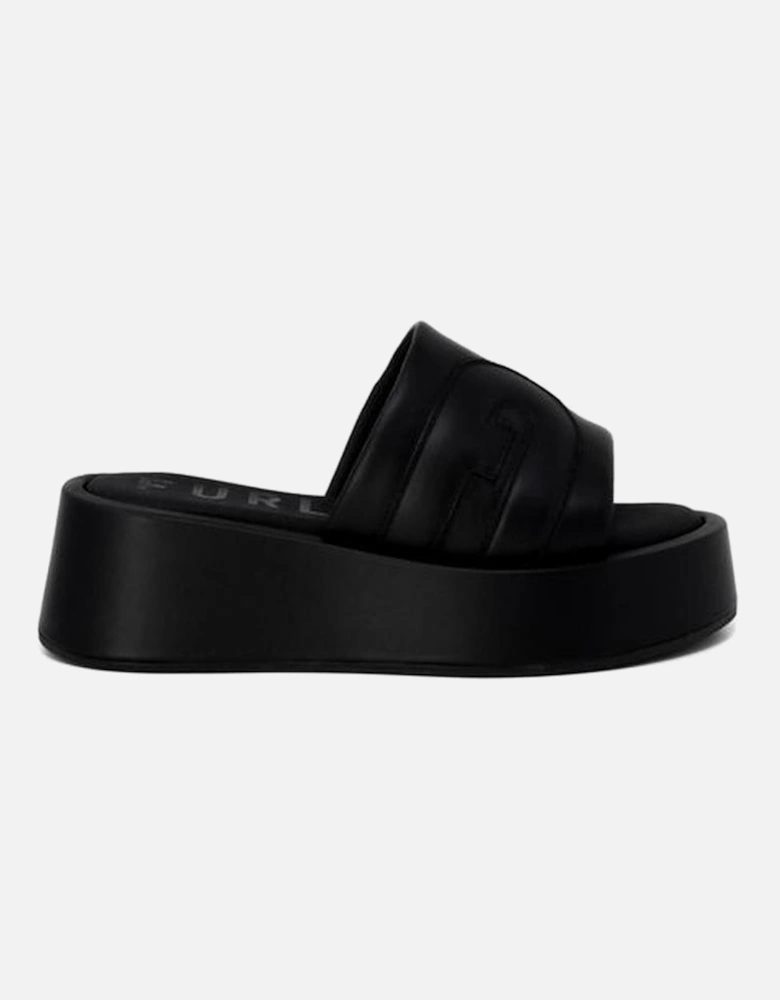 Black Leather Sandal Women