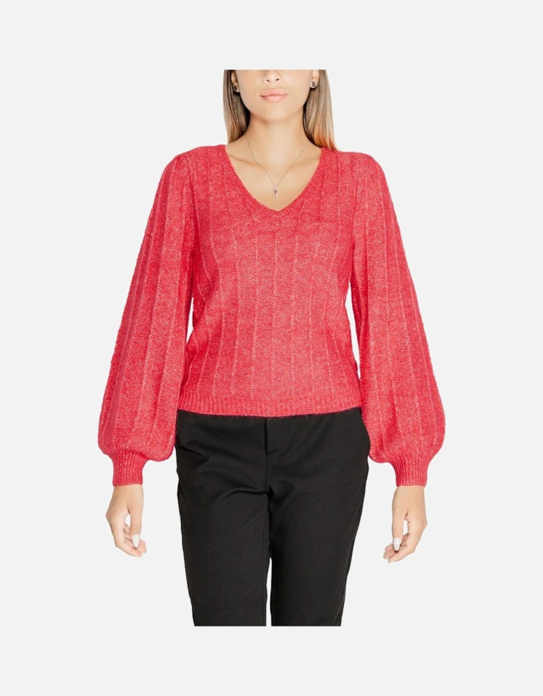 Chunky Knit Alpaca Blend Sweater Women - Pink