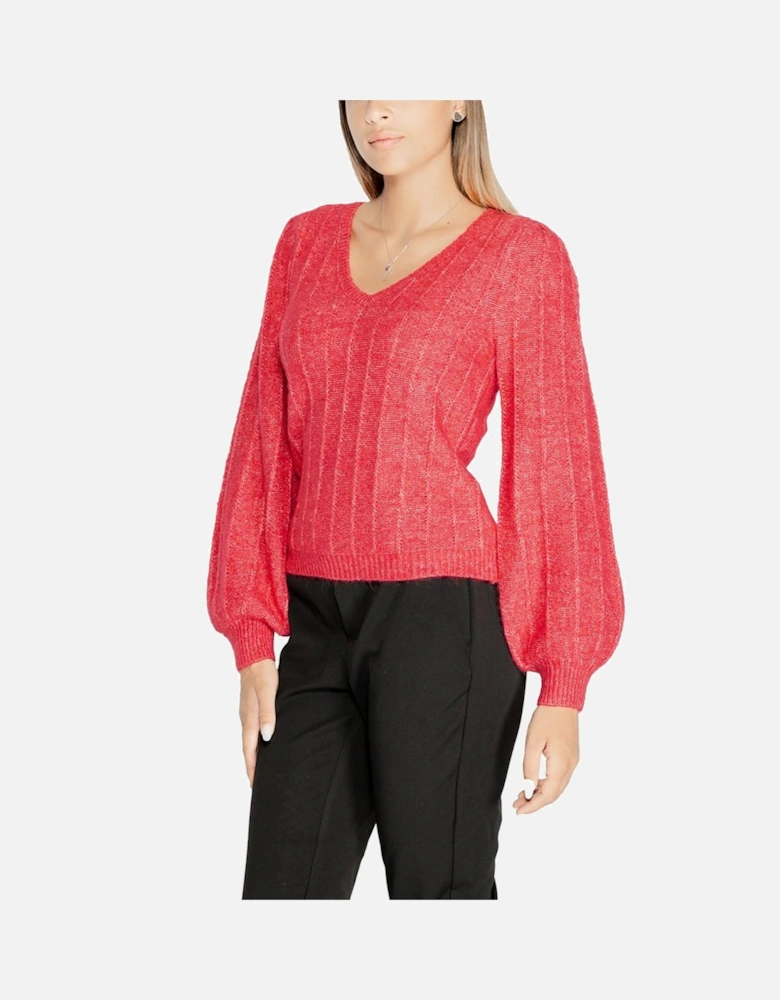 Chunky Knit Alpaca Blend Sweater Women - Pink